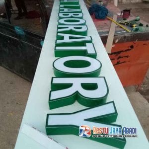 jasa huruf timbul Bantargebang